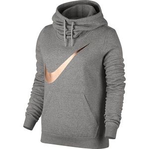 Nike Womens Funnel Neck Hoodie w Rose Gold (2/$23)